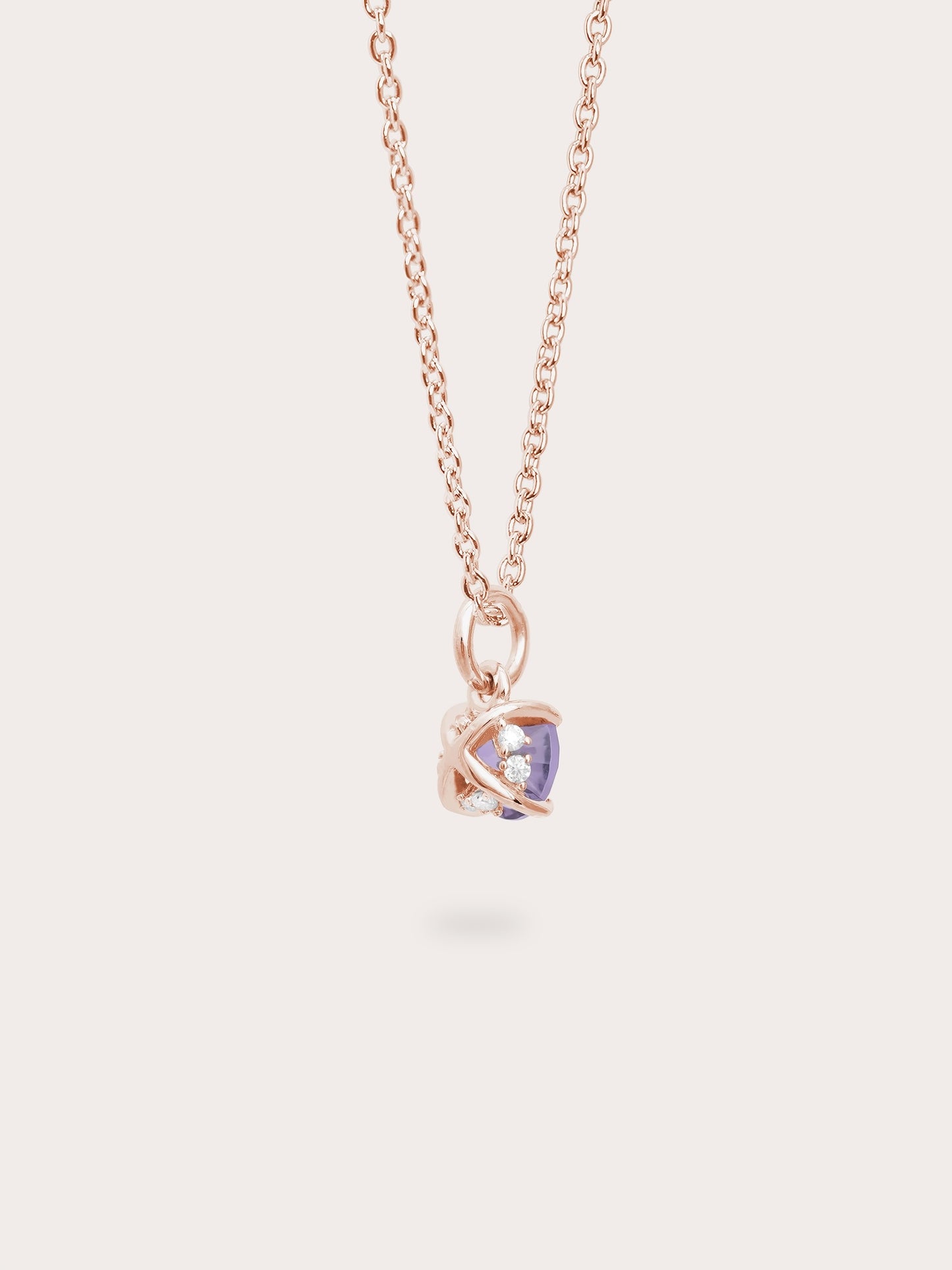 February Birthstone Necklace - Amethyst