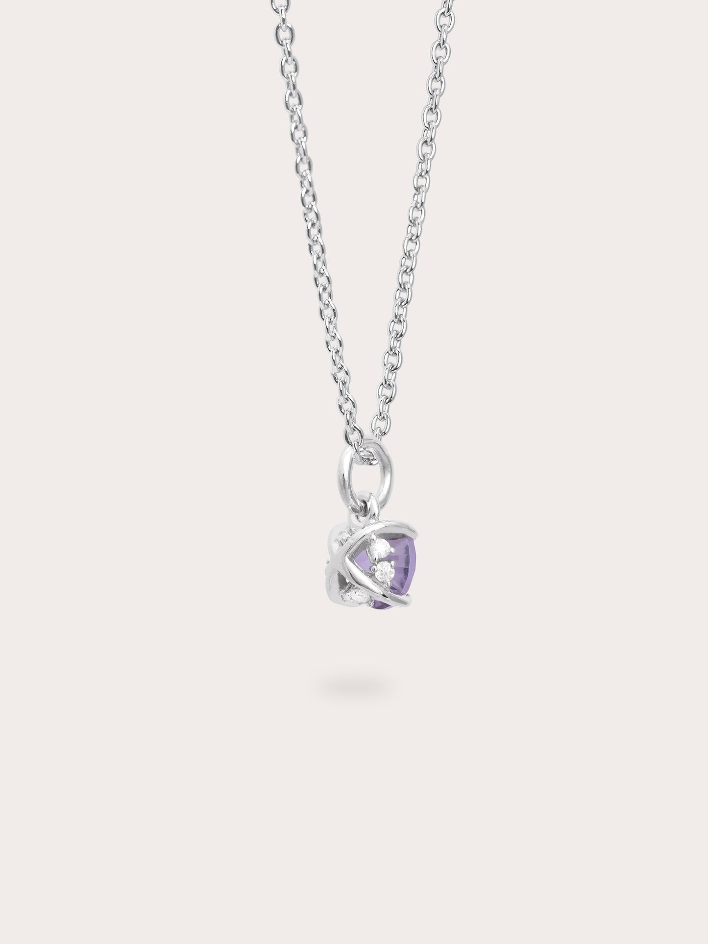 February Birthstone Necklace - Amethyst