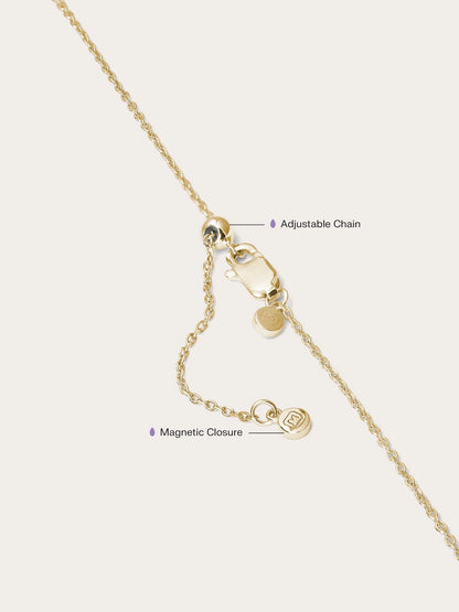 Floating Moissanite Trio Necklace