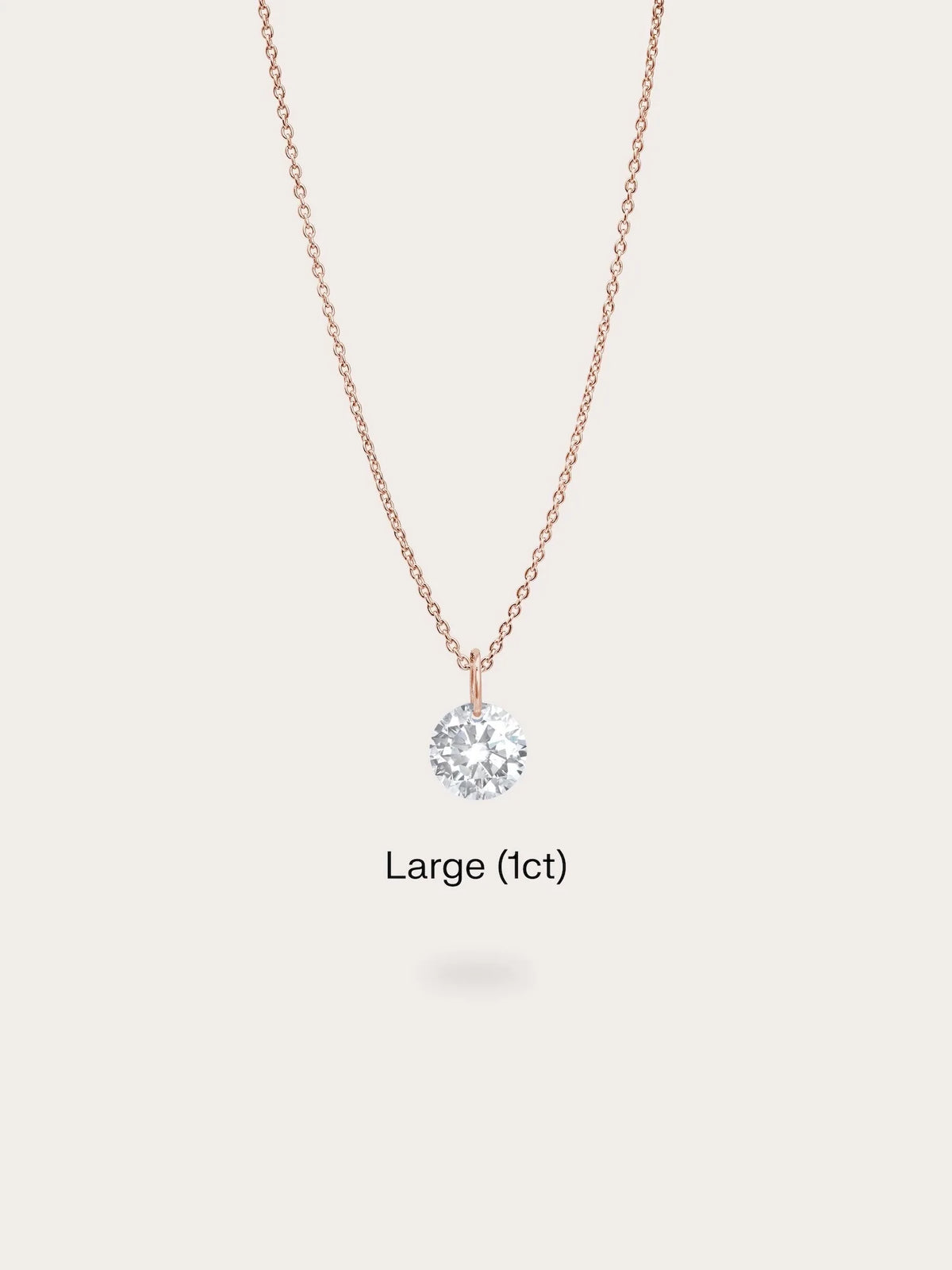 Floating Moissanite Necklace (1ct)
