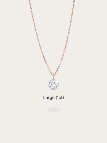 Floating Moissanite Necklace (1ct)