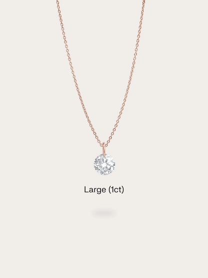 Floating Moissanite Necklace (1ct)