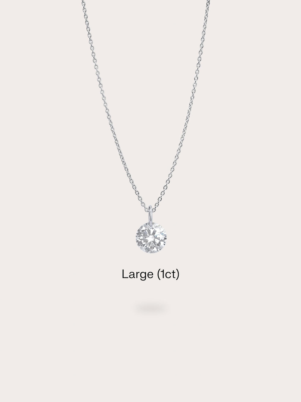 Floating Moissanite Necklace (1ct)
