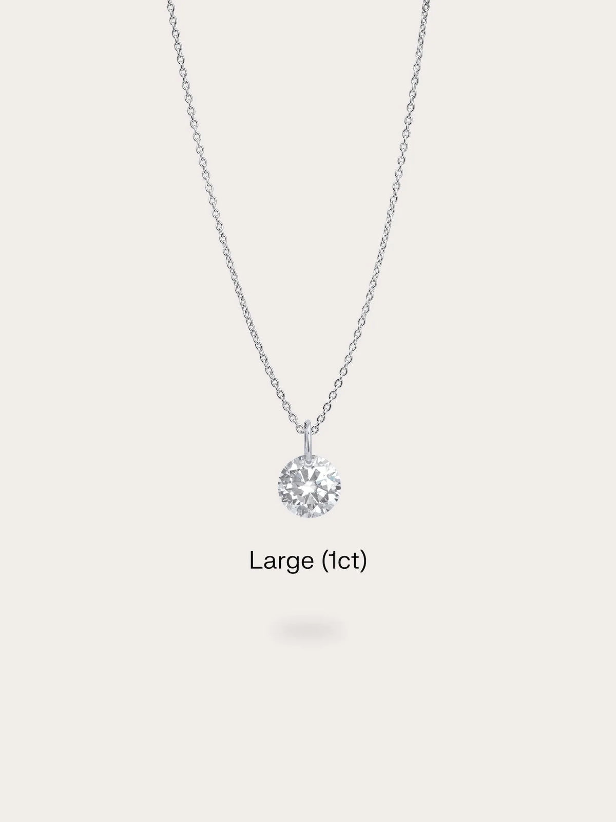 Floating Moissanite Necklace (1ct)