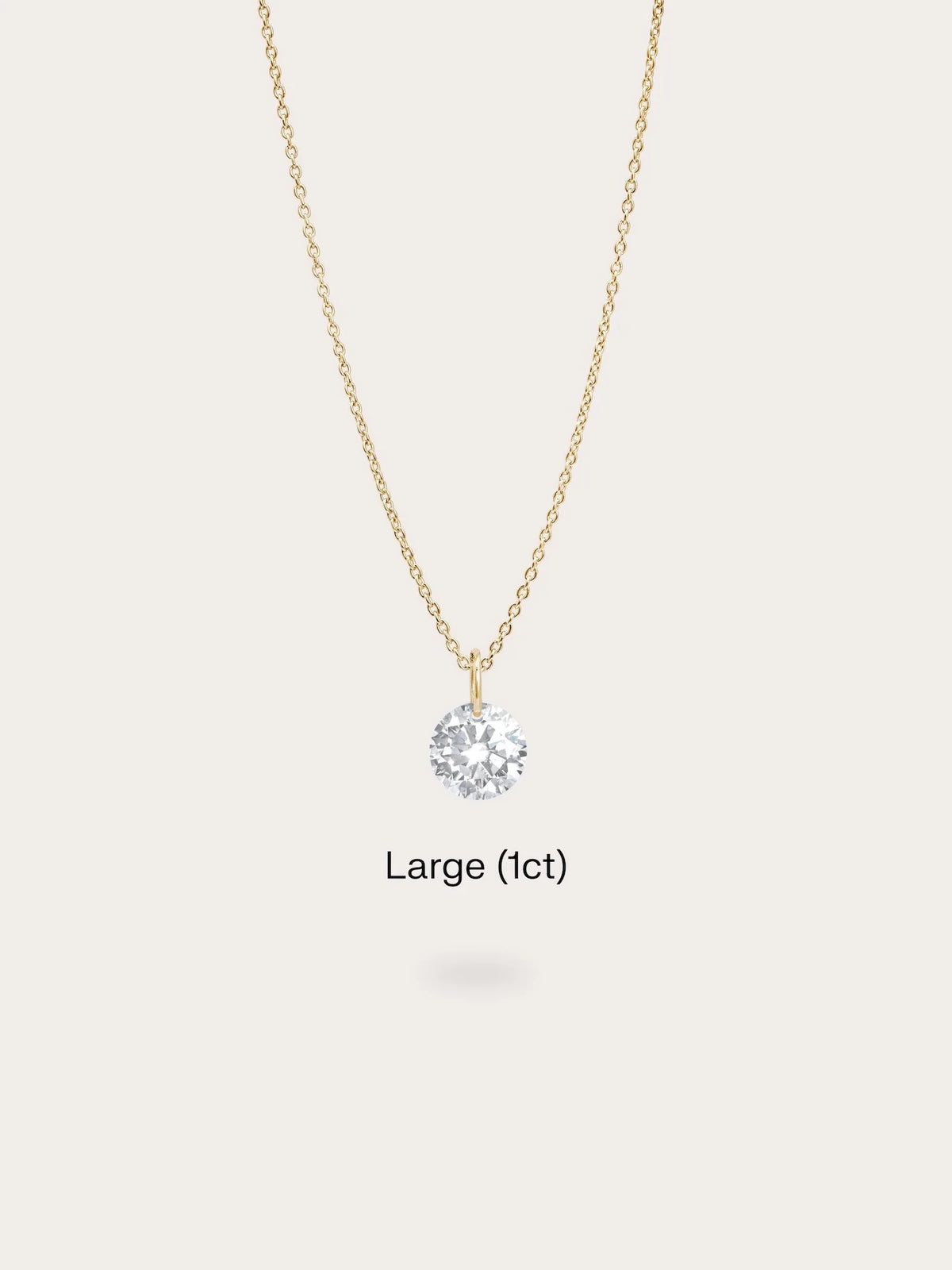 Floating Moissanite Necklace (1ct)
