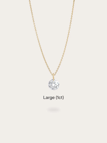 Floating Moissanite Necklace (1ct)