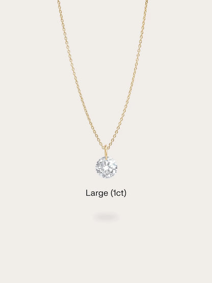 Floating Moissanite Necklace (1ct)