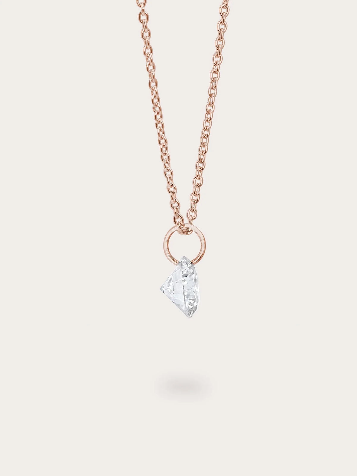 Floating Moissanite Necklace (1ct)