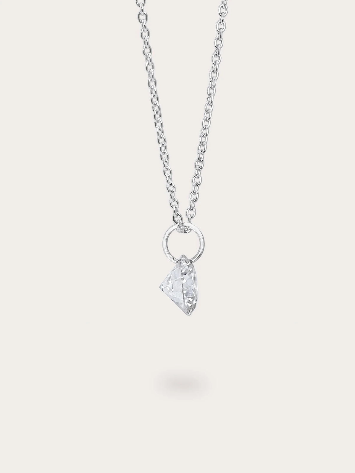 Floating Moissanite Necklace (1ct)
