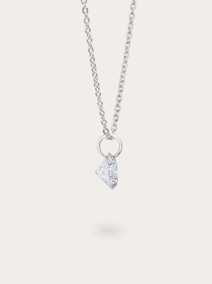 Floating Moissanite Necklace (1ct)