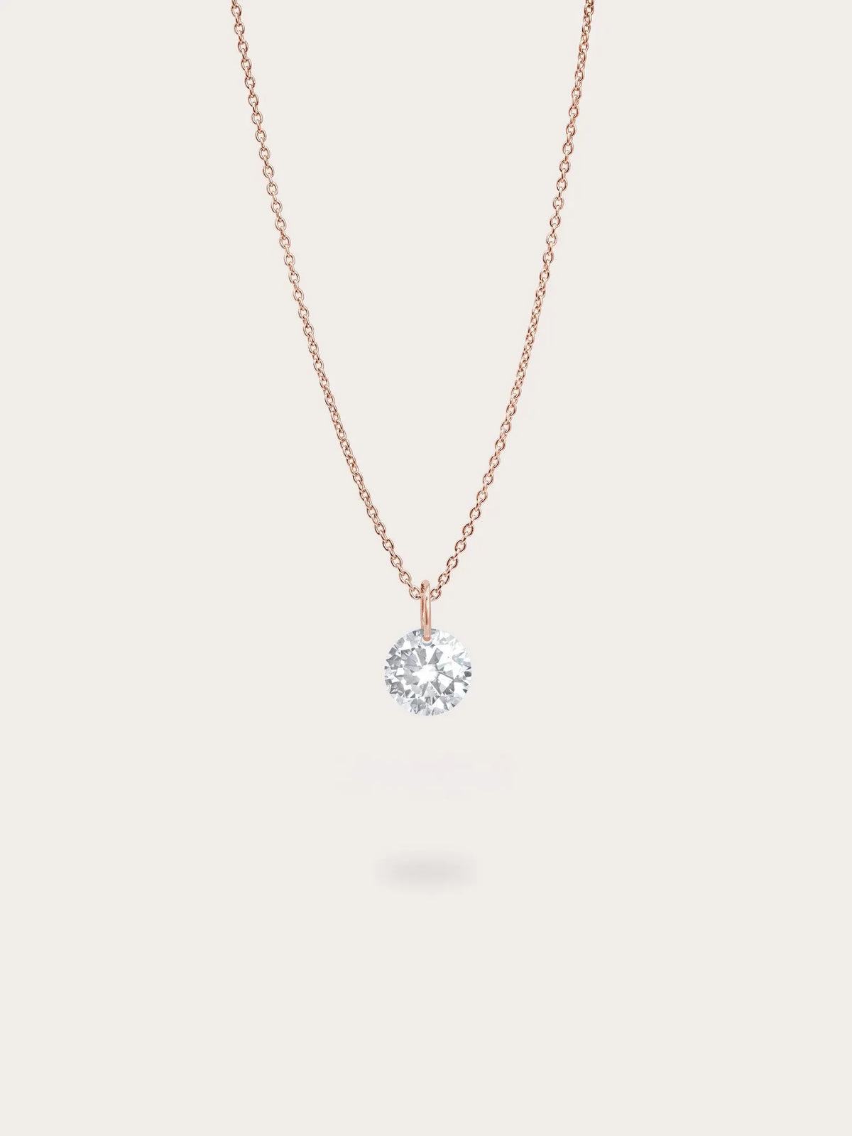 Floating Moissanite Necklace and Earrings Set