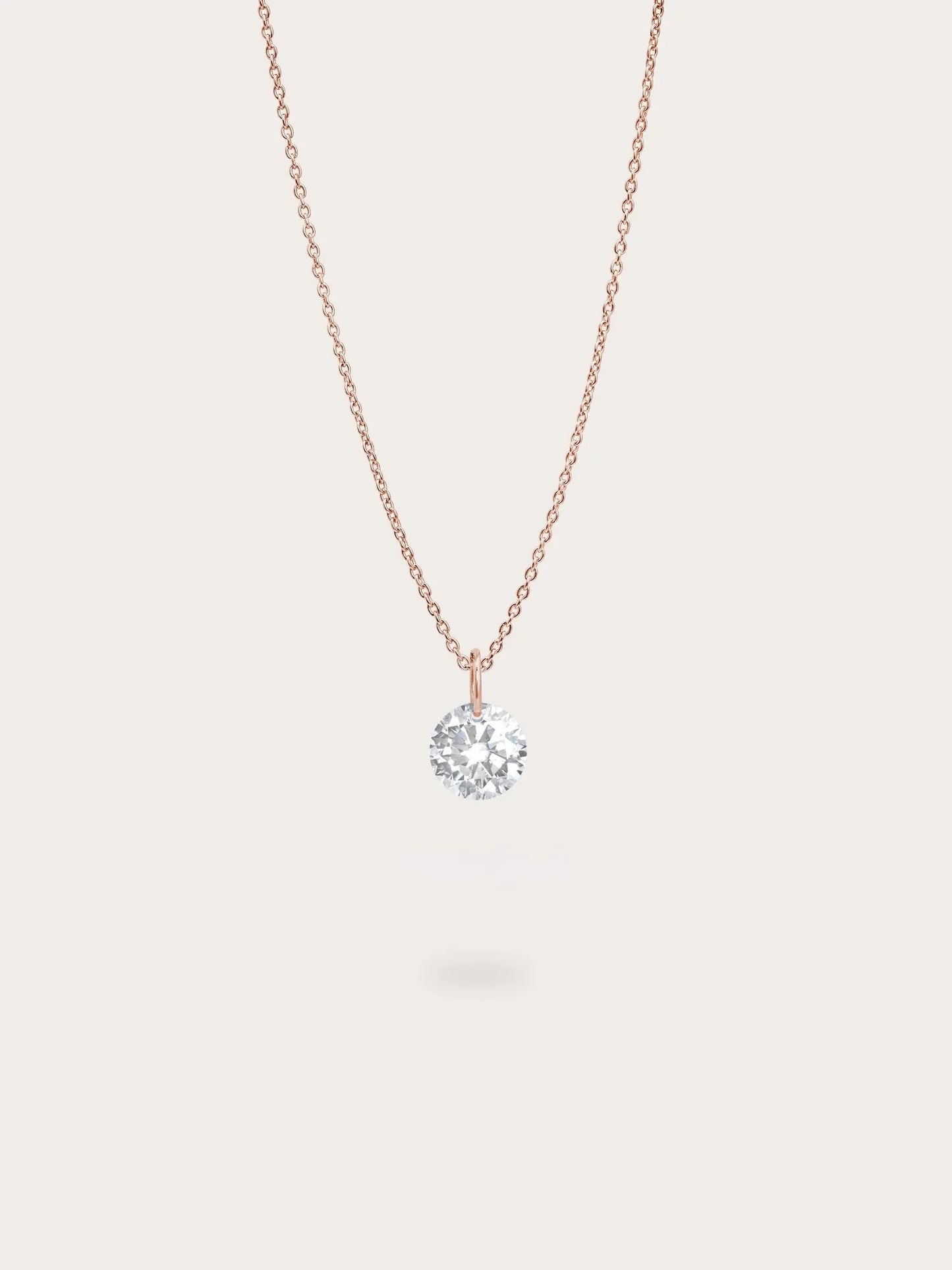 Floating Moissanite Necklace and Earrings Set