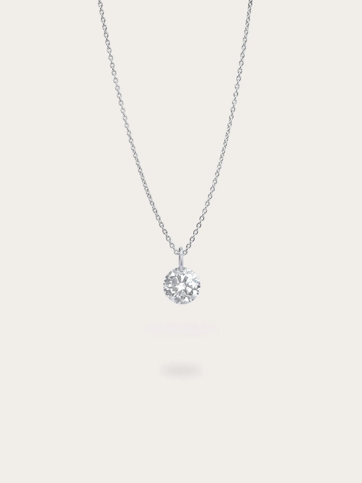 Floating Moissanite Necklace and Earrings Set