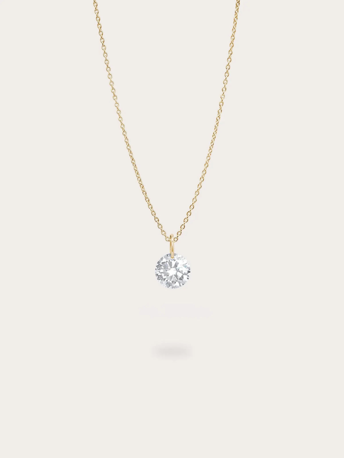 Floating Moissanite Necklace and Earrings Set