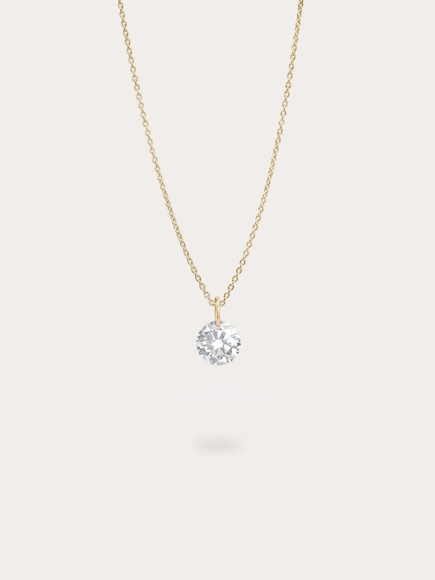 Floating Moissanite Necklace and Earrings Set