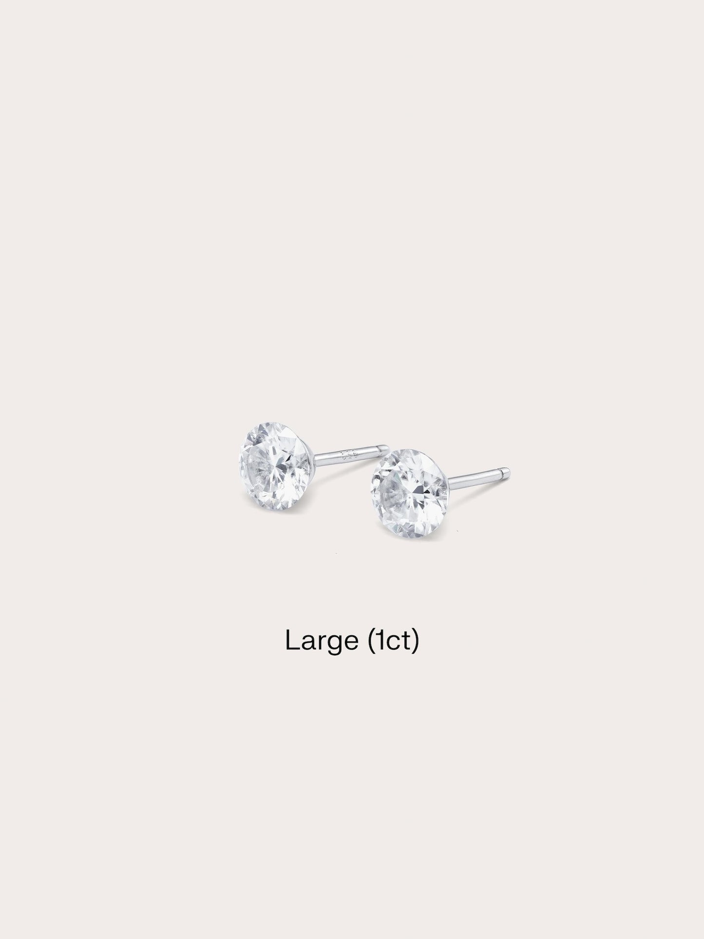 Floating Moissanite Stud Earrings (1ct)