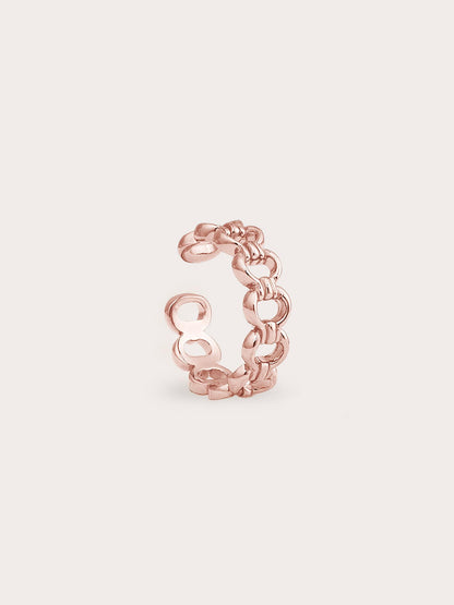 Halo Chain Ring 18K Rose Gold (3) – Mondays Made Flower & Birthstone Jewelry Singapore
