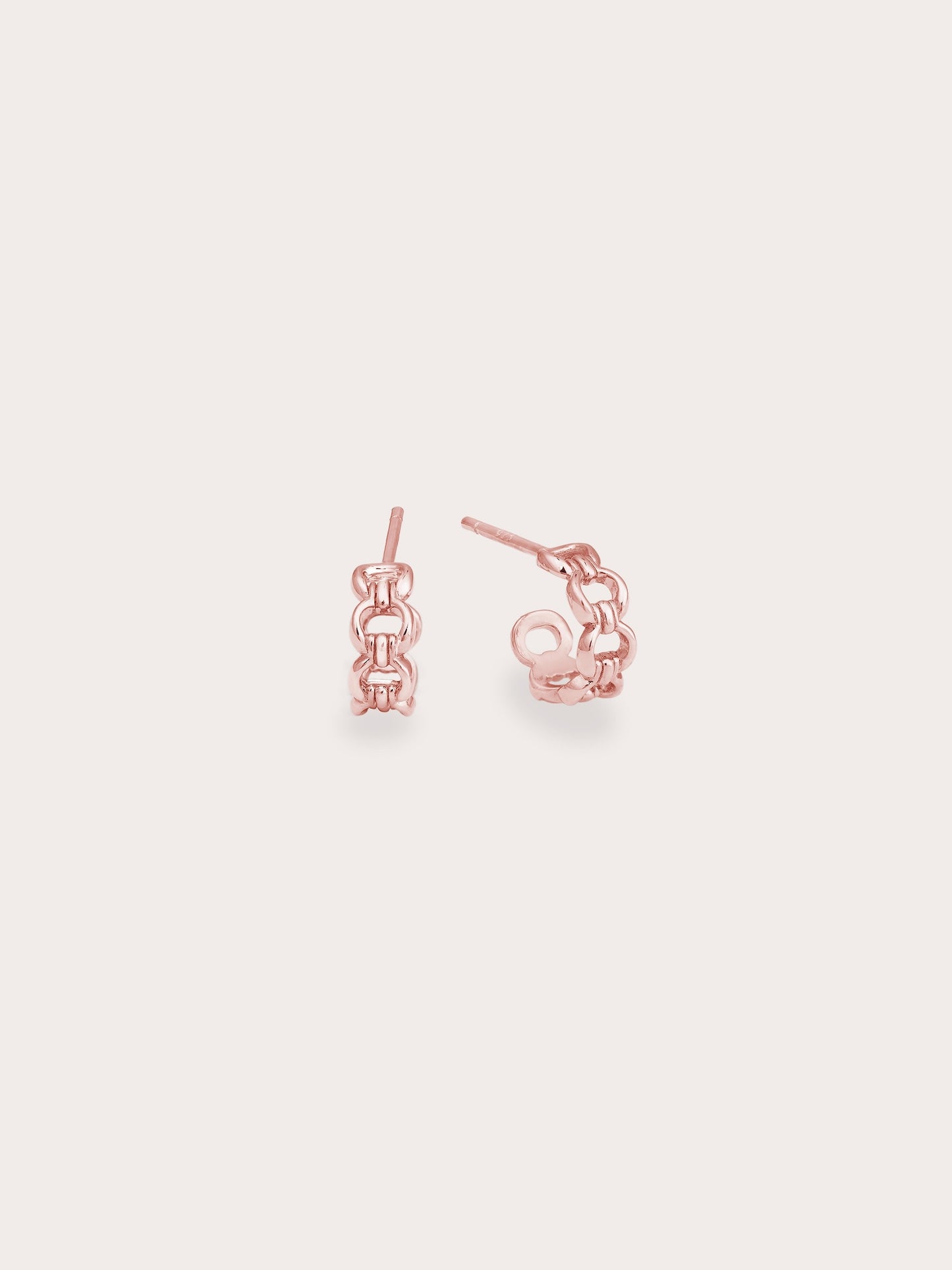 Halo Chain Hoop Earrings