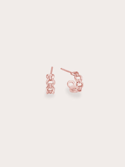 Halo Hoop 18K Rose Gold – Mondays Made Flower & Birthstone Jewelry Singapore