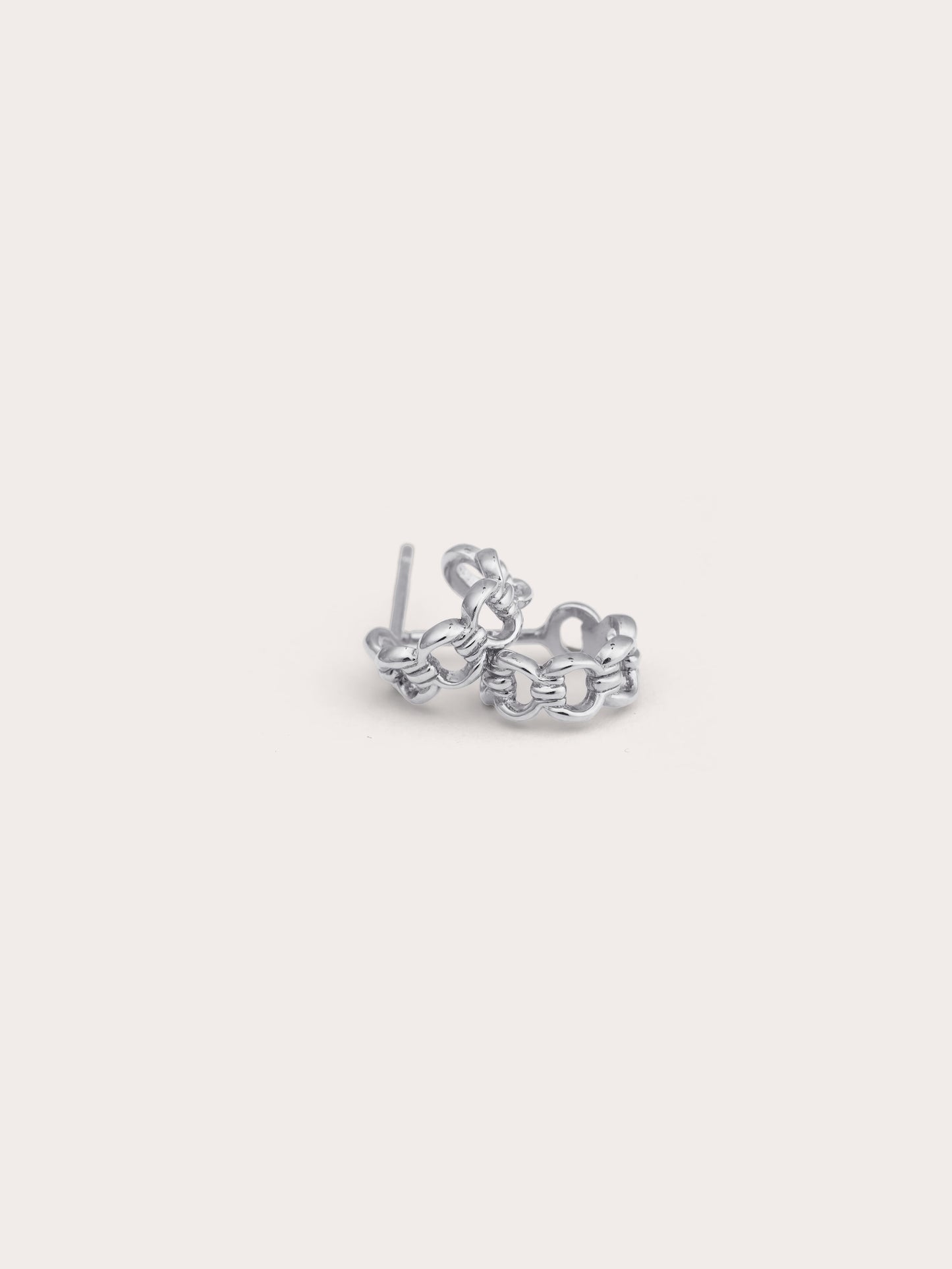 Halo Chain Hoop Earrings