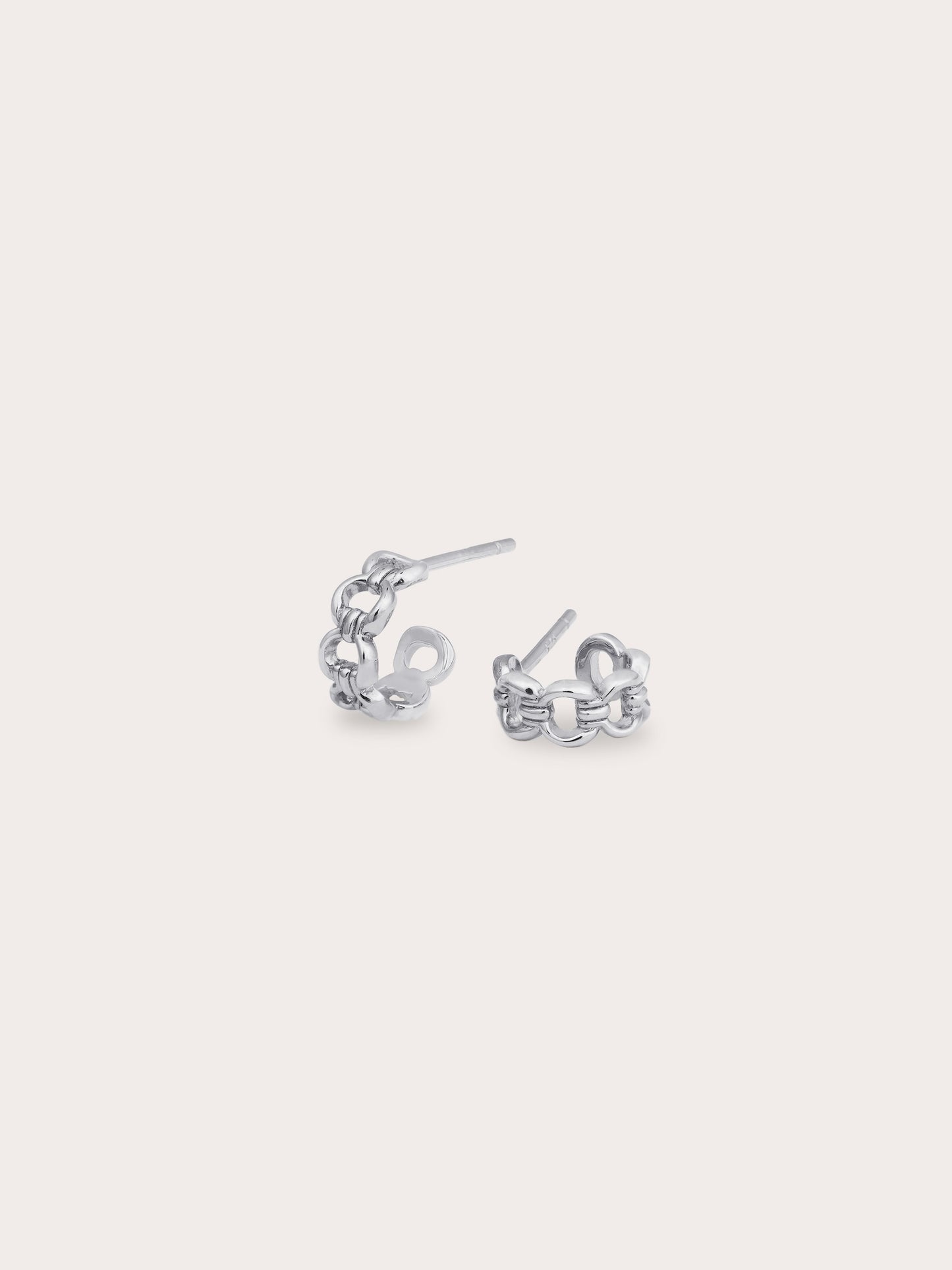 Halo Chain Hoop Earrings