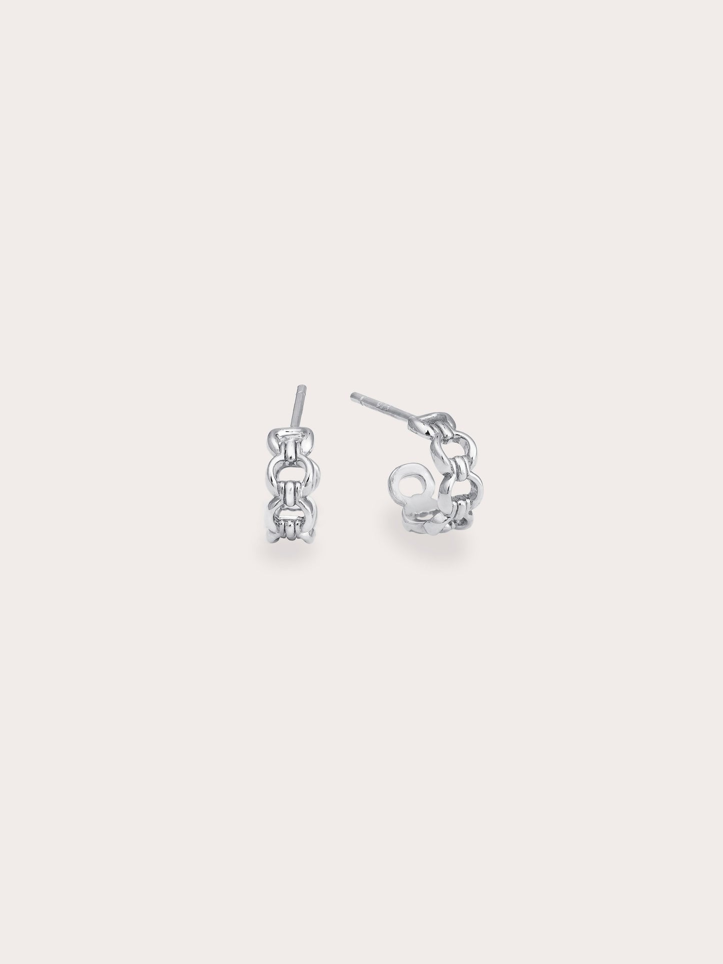 Halo Chain Hoop Earrings