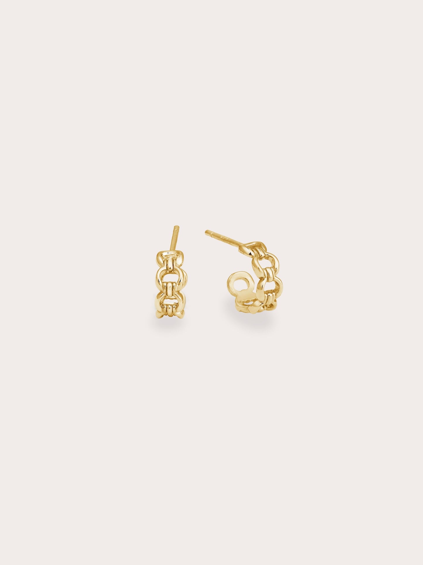 Halo Chain Hoop Earrings