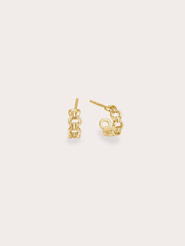 Halo Hoop 18K Gold – Mondays Made Flower & Birthstone Jewelry Singapore