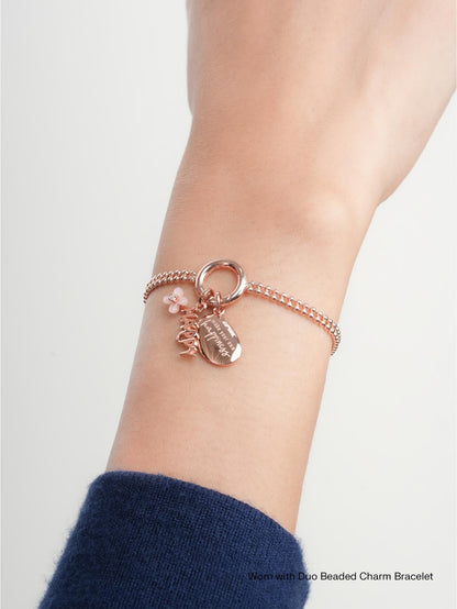 Happy Charm Set 18K Rose Gold (2) – Mondays Made Flower & Birthstone Jewelry Singapore