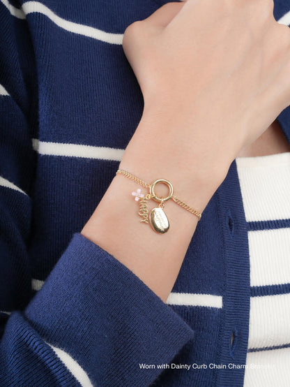 Happy Charm Set 18K Gold (2) – Mondays Made Flower & Birthstone Jewelry Singapore