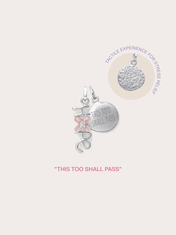 Hope Charm S925 Silver Rhodium – Mondays Made Flower & Birthstone Jewelry Singapore