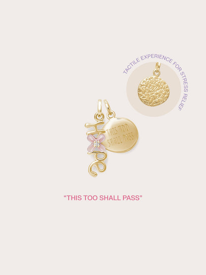 Hope Charm 18K Gold – Mondays Made Flower & Birthstone Jewelry Singapore