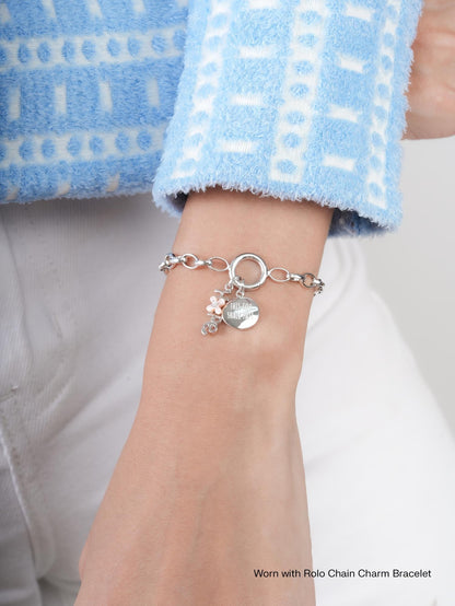 Hope Charm Set S925 Silver Rhodium (1) – Mondays Made Flower & Birthstone Jewelry Singapore