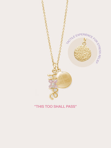 Hope Necklace 18K Gold – Mondays Made Flower & Birthstone Jewelry Singapore