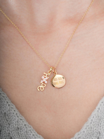 Hope Necklace Set 18K Gold (2) – Mondays Made Flower & Birthstone Jewelry Singapore