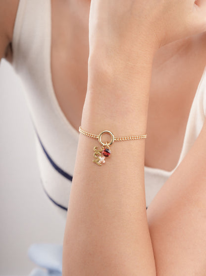 January Birthstone Charm Garnet 18K Gold (3) – Mondays Made Flower & Birthstone Jewelry Singapore