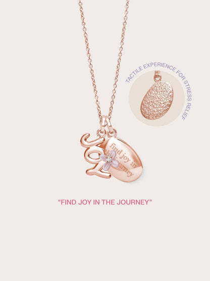 Joy Necklace 18K Rose Gold – Mondays Made Flower & Birthstone Jewelry Singapore
