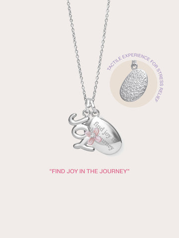 Joy Necklace S925 Silver Rhodium – Mondays Made Flower & Birthstone Jewelry Singapore