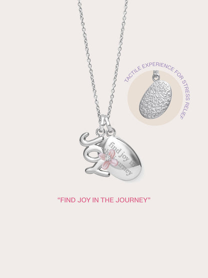 Joy Necklace S925 Silver Rhodium – Mondays Made Flower & Birthstone Jewelry Singapore