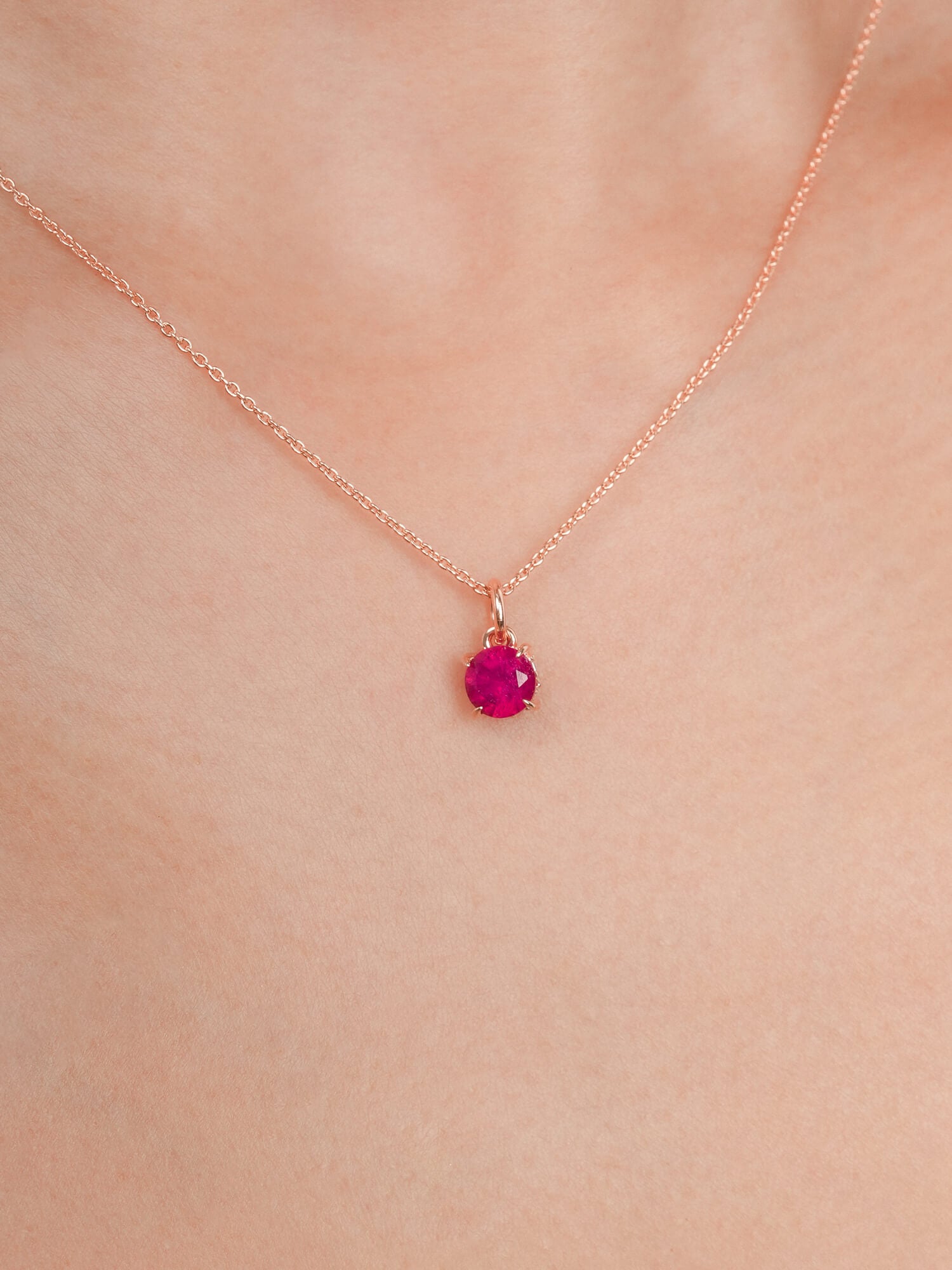 July Birthstone Necklace | Ruby | Mondays Made