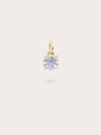 June Birthstone Charm Moonstone 18K Gold (1) – Mondays Made Flower & Birthstone Jewelry Singapore