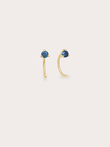 June Birthstone Hoops Alexandrite 18K Gold (1) – Mondays Made Flower & Birthstone Jewelry Singapore