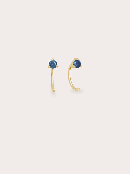 June Birthstone Hoops Alexandrite 18K Gold (1) – Mondays Made Flower & Birthstone Jewelry Singapore