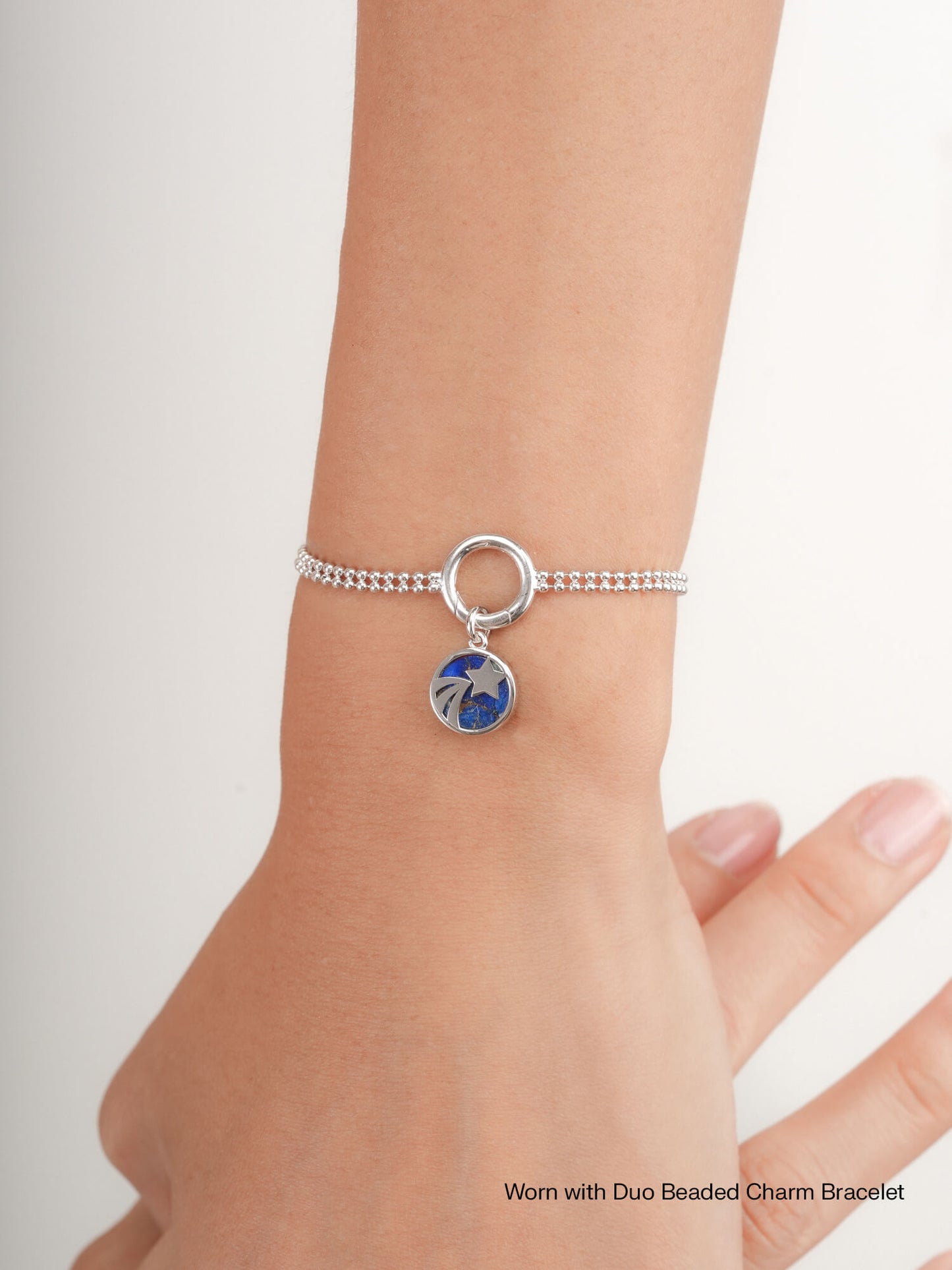 Lapis Lazuli Reversible Coin Charm