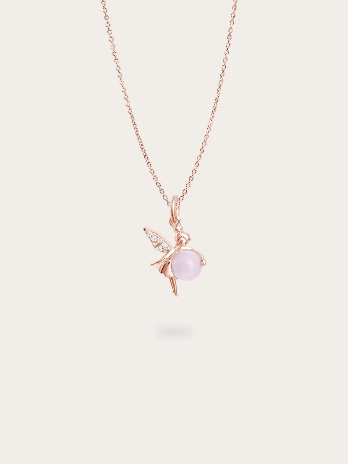 Love Fairy Necklace - Rose Quartz