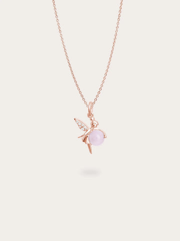 Love Fairy Necklace - Rose Quartz