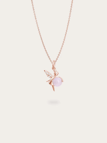 Love Fairy Necklace - Rose Quartz