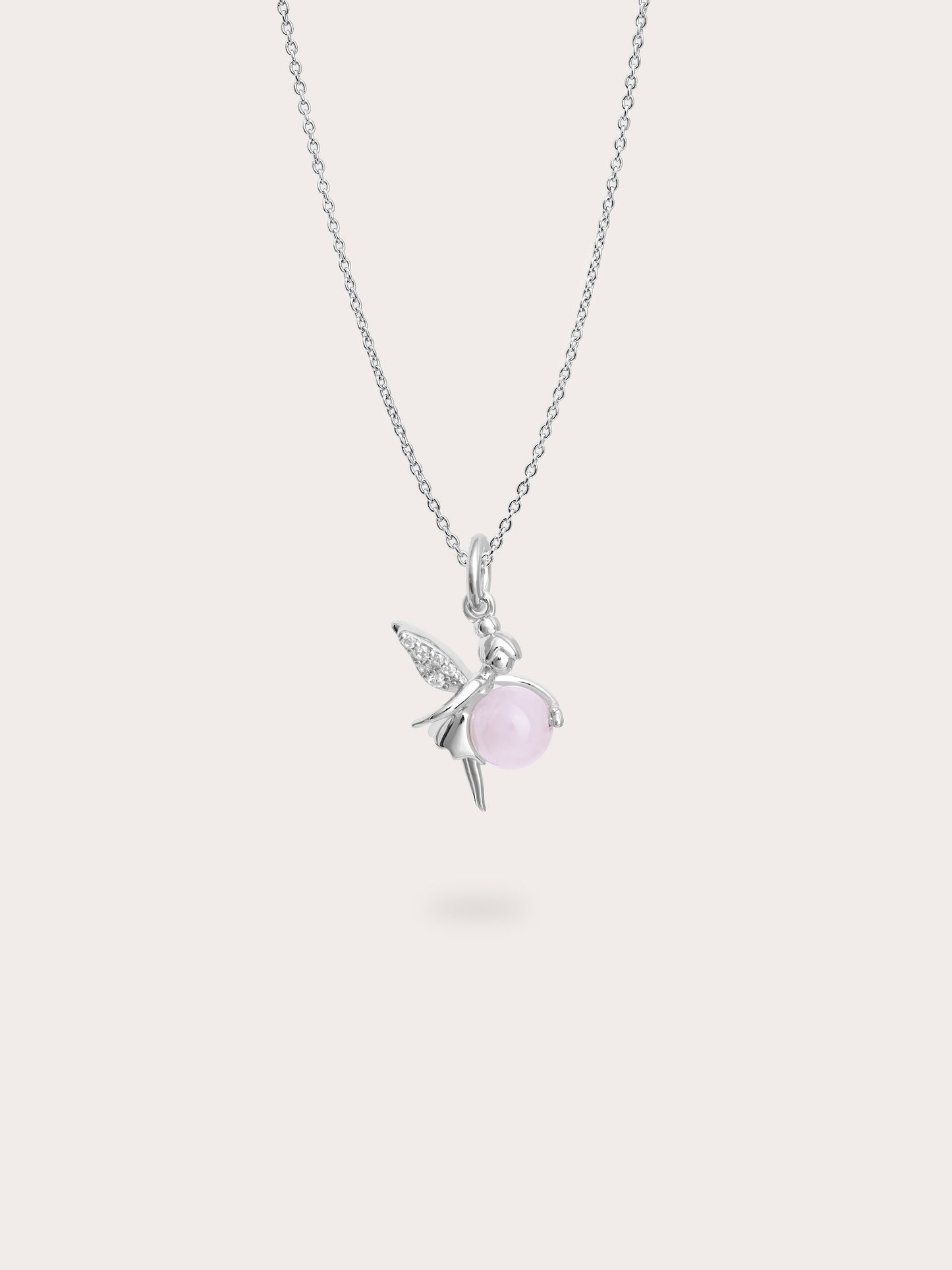 Love Fairy Necklace - Rose Quartz