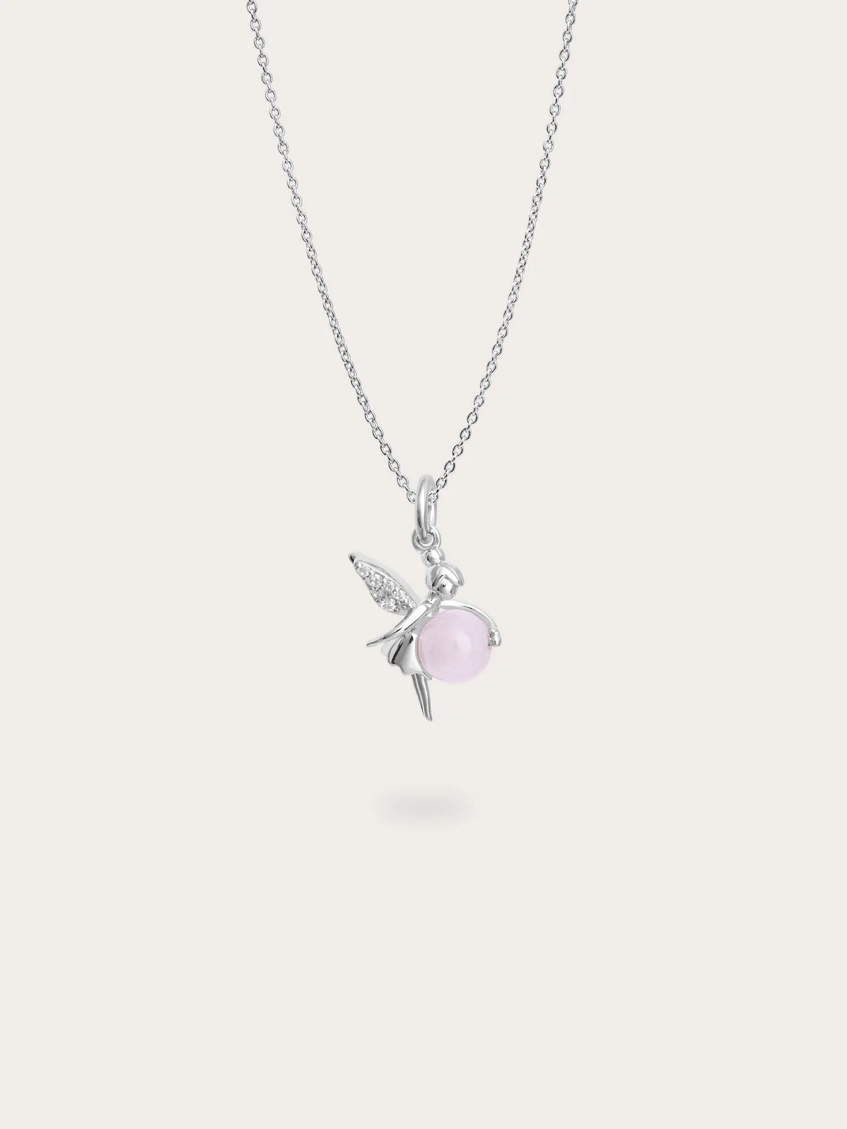 Love Fairy Necklace - Rose Quartz