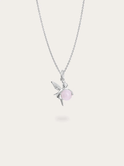 Love Fairy Necklace - Rose Quartz